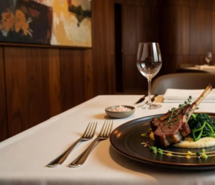 Cinematic presentation of signature dishes at The River House
